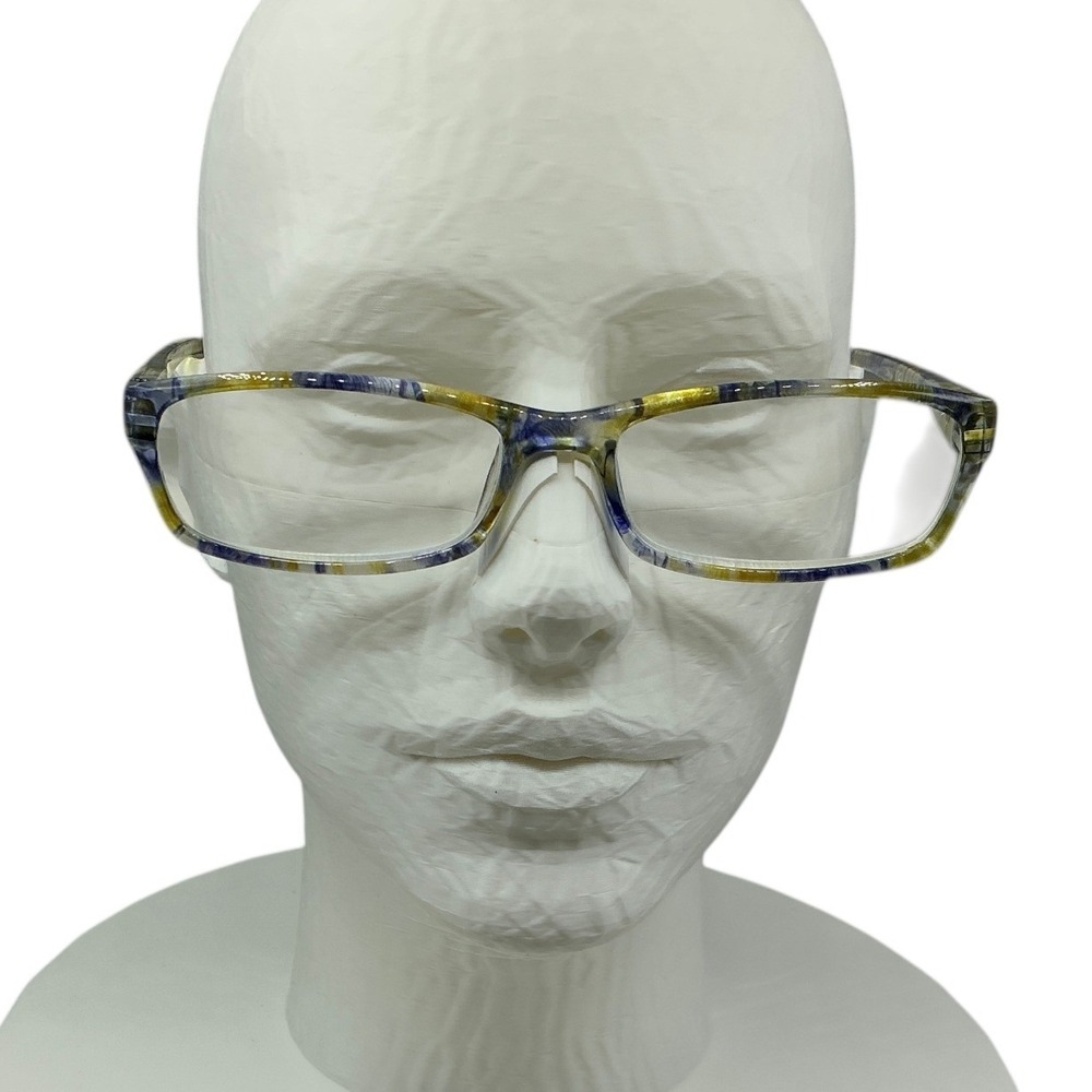 Kerecsen Reading Glasses +2.00 Strength Tropical Patterned Full Rim Rectangular